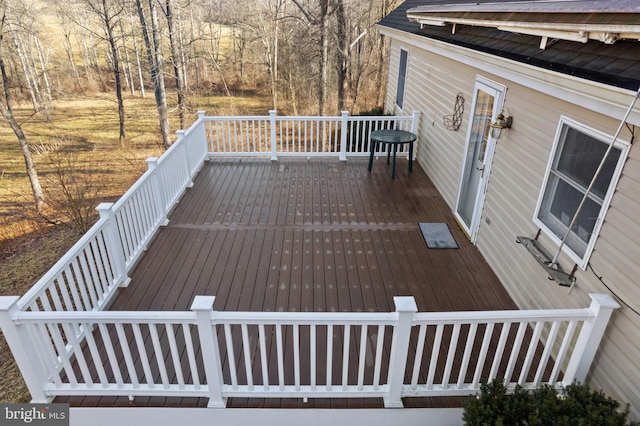 view of wooden terrace