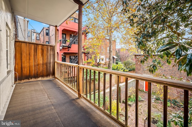 view of balcony