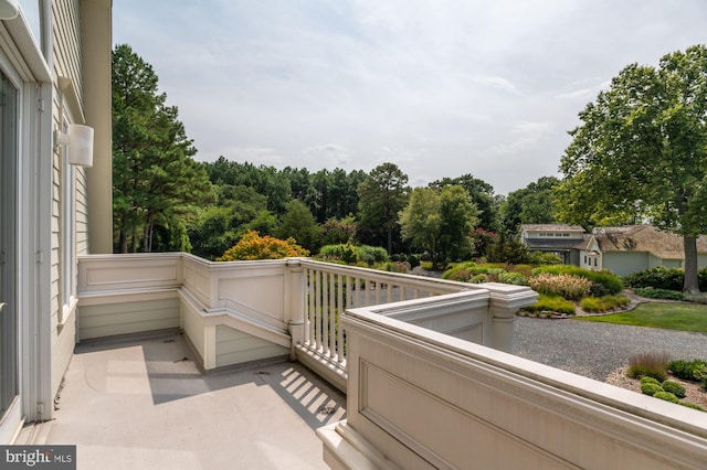 view of balcony