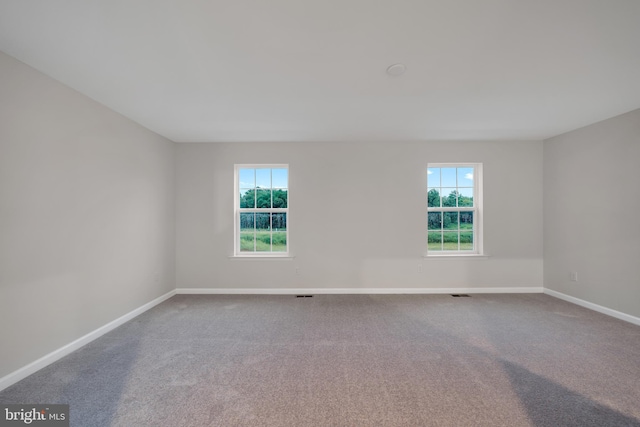 unfurnished room with carpet