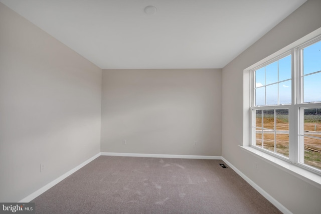 view of carpeted empty room