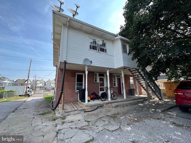 view of rear view of property