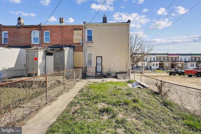 view of rear view of property