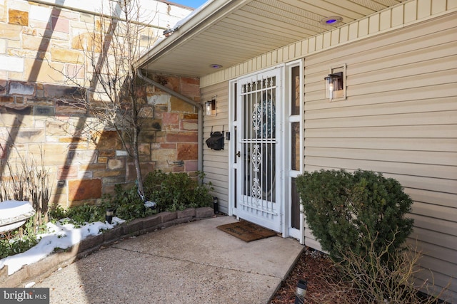 view of entrance to property