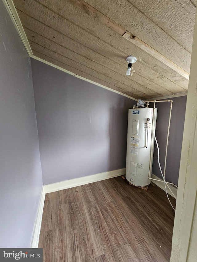 interior space featuring water heater