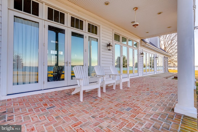 view of patio / terrace with french doors