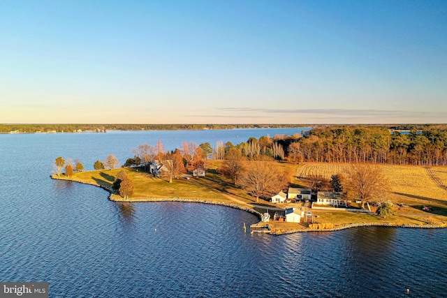 property view of water