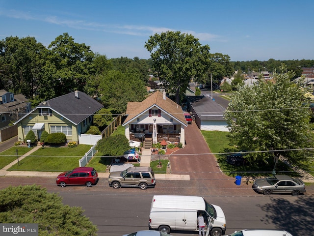 view of aerial view