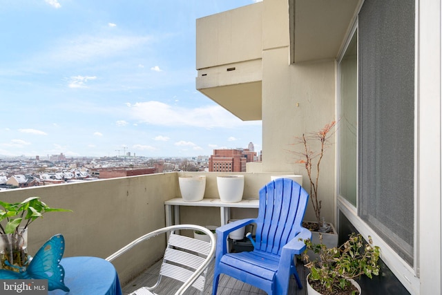 view of balcony