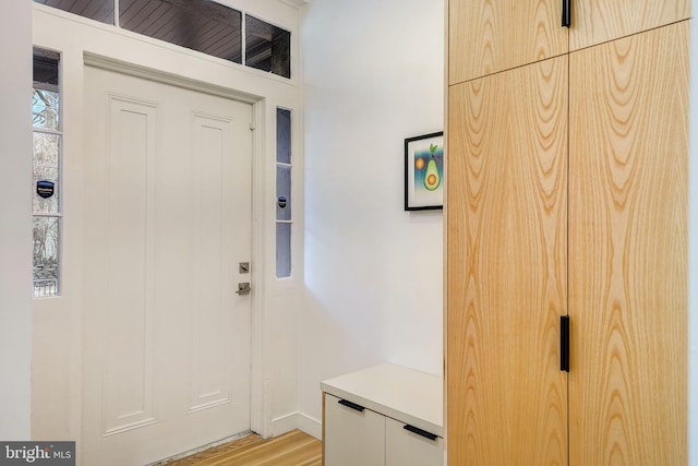 interior space featuring light hardwood / wood-style flooring