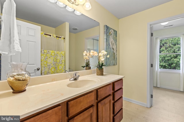 bathroom with vanity