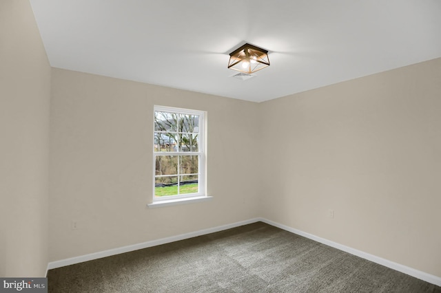 view of carpeted empty room