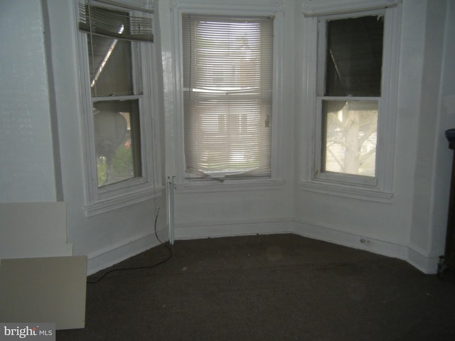 view of unfurnished dining area