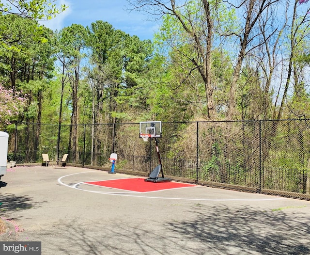 view of sport court