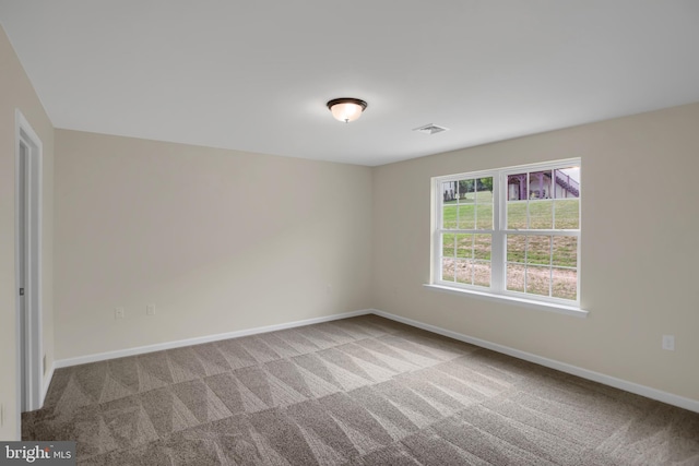 view of carpeted empty room