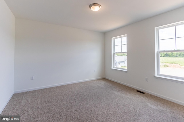 view of carpeted empty room