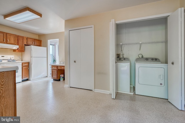 laundry room featuring separate washer and dryer and hookup for a washing machine