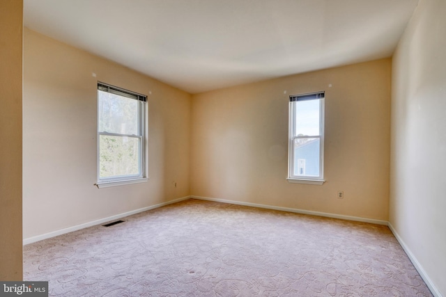 view of carpeted empty room