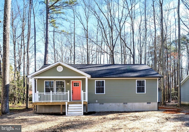 view of front of house with a porch