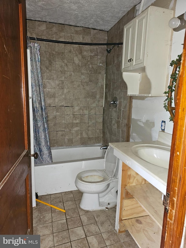 LOT3 Brown Bear Trl, Bloomery, WV 26817 - full bathroom featuring tile flooring, shower / bathtub combination with curtain, toilet, and vanity