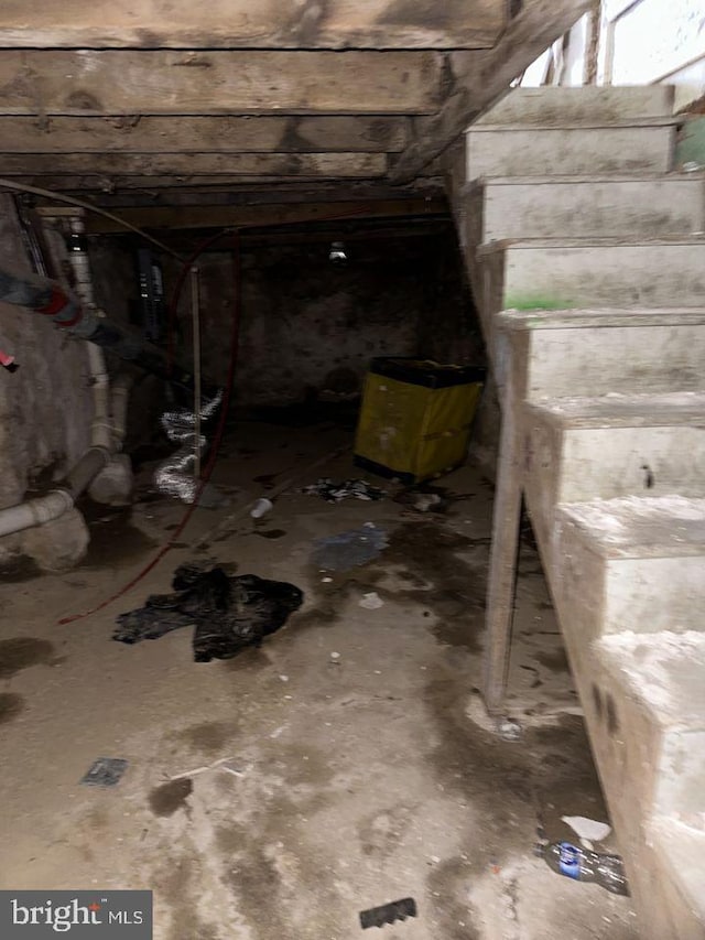 view of basement