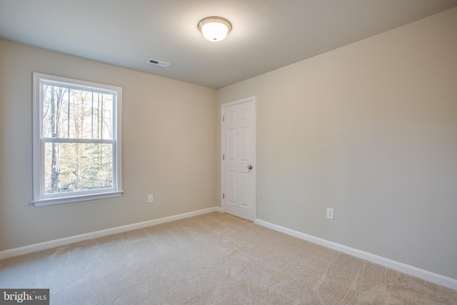 view of carpeted empty room