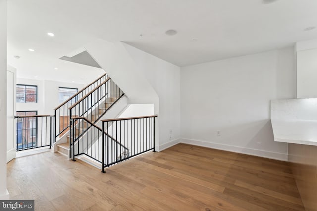 interior space featuring hardwood / wood-style flooring