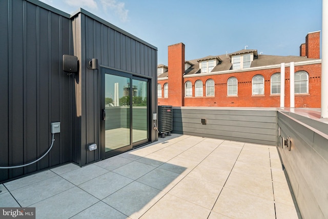 view of patio / terrace featuring central AC