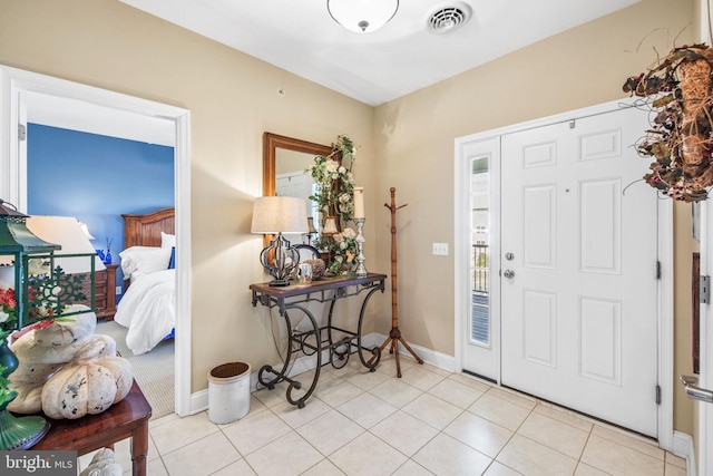 view of tiled entryway