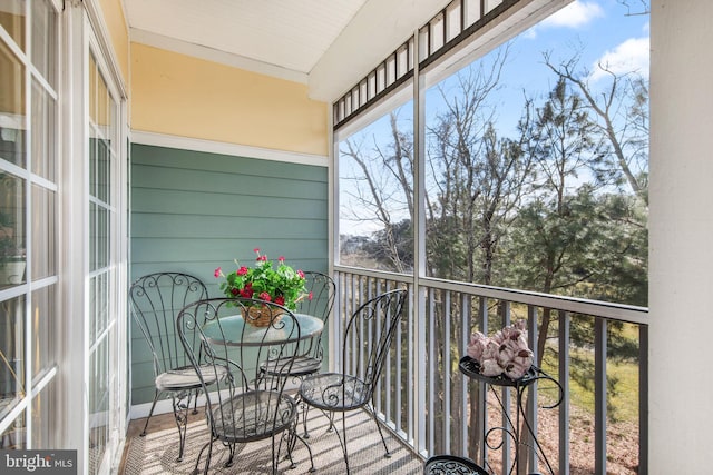 view of balcony