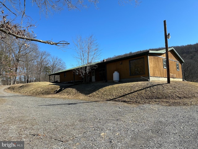 view of property exterior