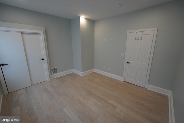 interior space featuring light hardwood / wood-style floors