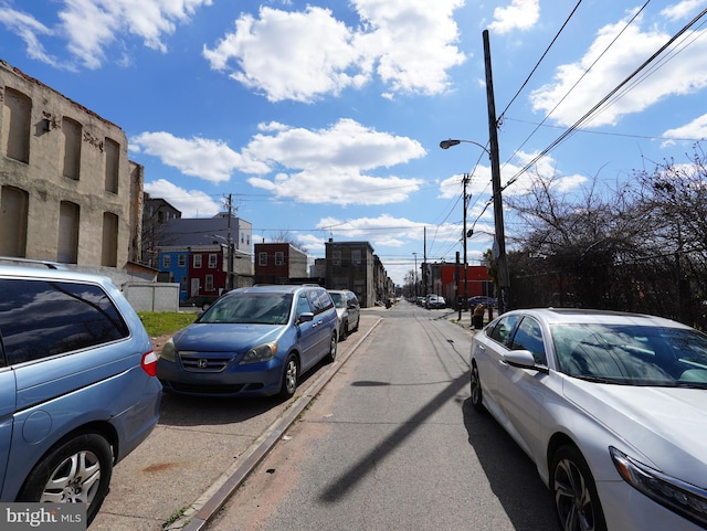 view of road