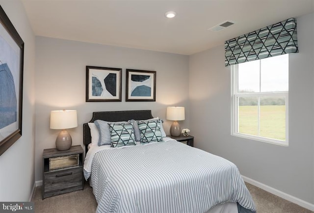 bedroom featuring carpet flooring