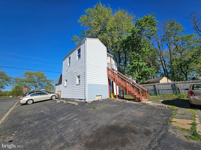 view of side of property