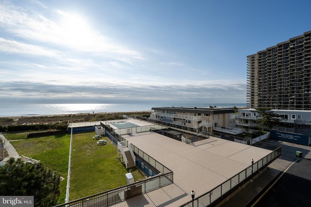 view of patio featuring a swimming pool