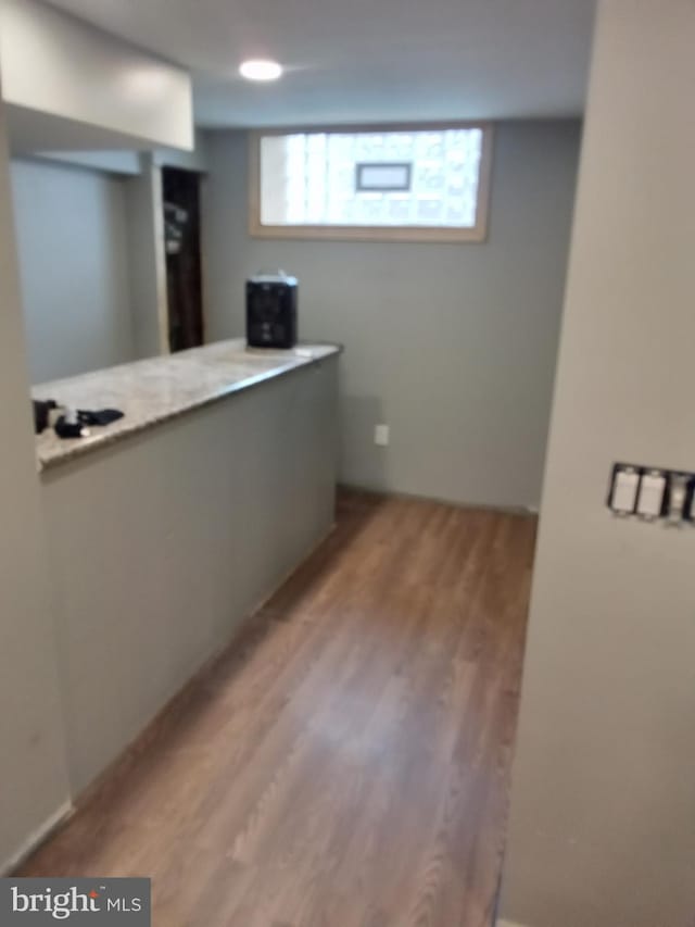 interior space featuring light wood-type flooring