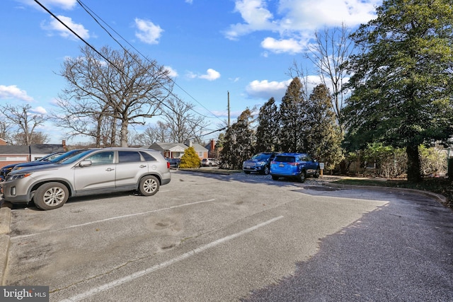 view of car parking