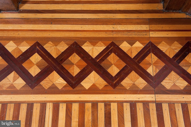 interior details with parquet floors