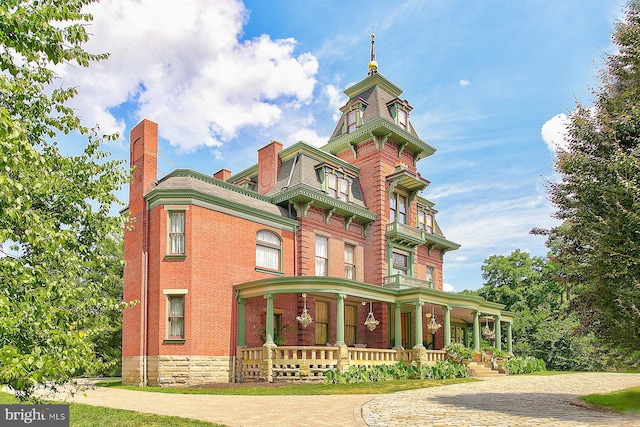 victorian home with a porch