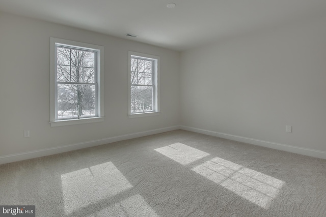 view of carpeted empty room