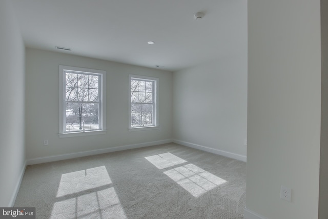 view of carpeted empty room