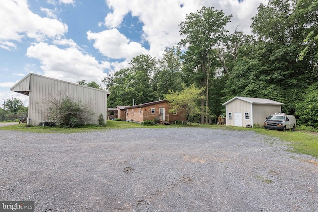 view of shed / structure with a garage