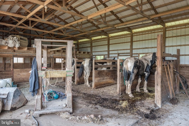 view of stable