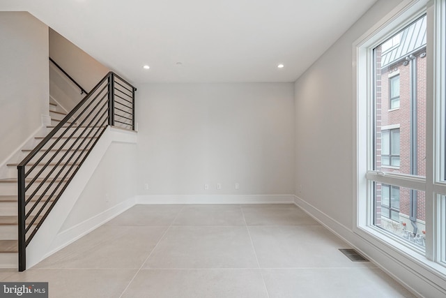 view of tiled empty room