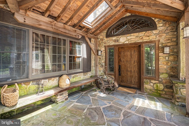 3111 Burnt House Hill Rd, Doylestown, PA 18902 - property entrance with a patio area