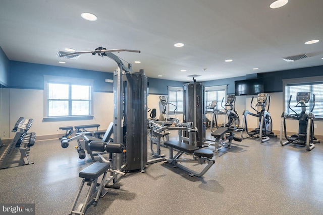 view of exercise room