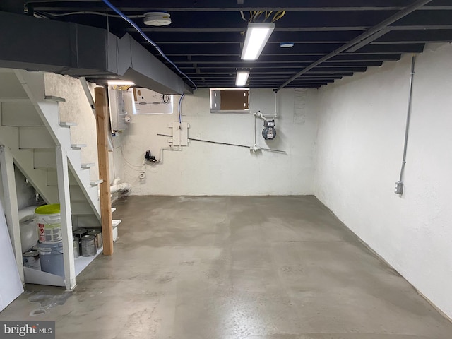 view of basement