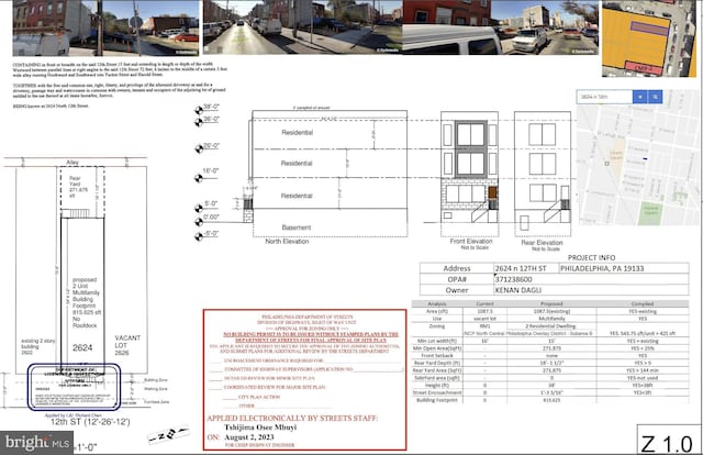 2624 N 12th St, Philadelphia PA, 19133 land for sale