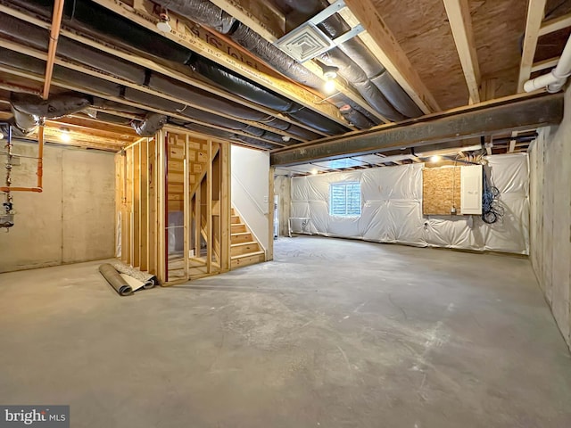 view of basement